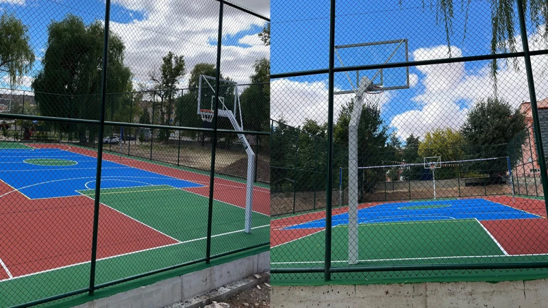 Sulakyurt’ta basketbol ve voleybol sahası hizmete açıldı