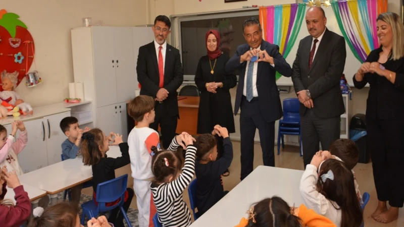 Miniklerden Güney’e sevgi dolu karşılama