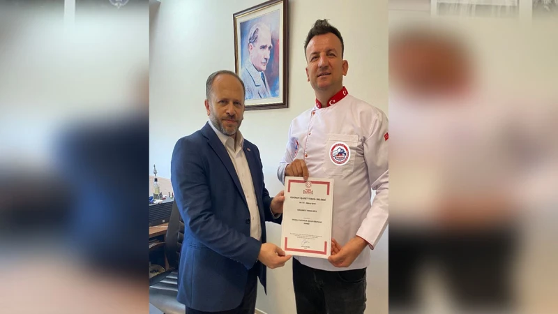 Karaahmetli Tokmak Köfte coğrafi işaret tescil belgesini aldı