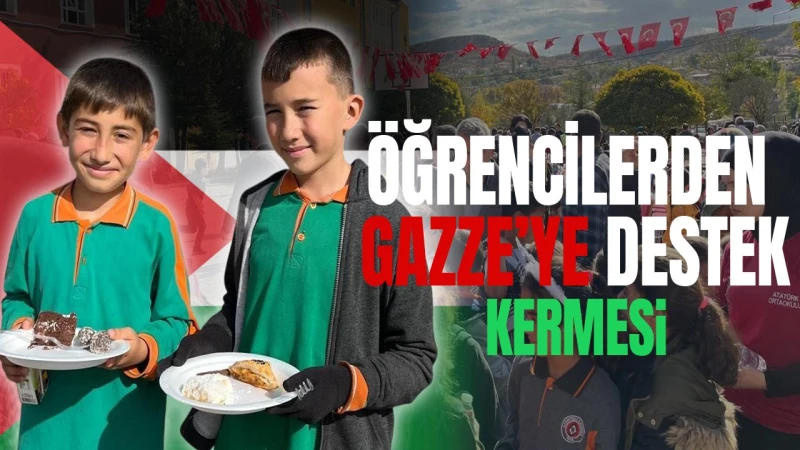 Karakeçili’de öğrencilerden Gazze’ye destek kermesi