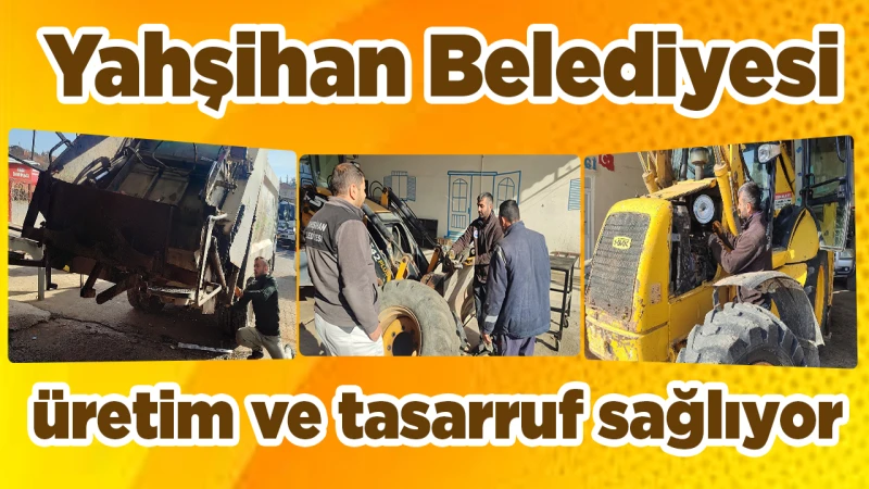 Yahşihan Belediyesi, üretim ve tasarruf sağlıyor