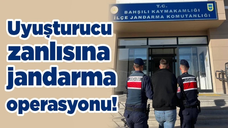 Uyuşturucu zanlısına jandarma operasyonu!