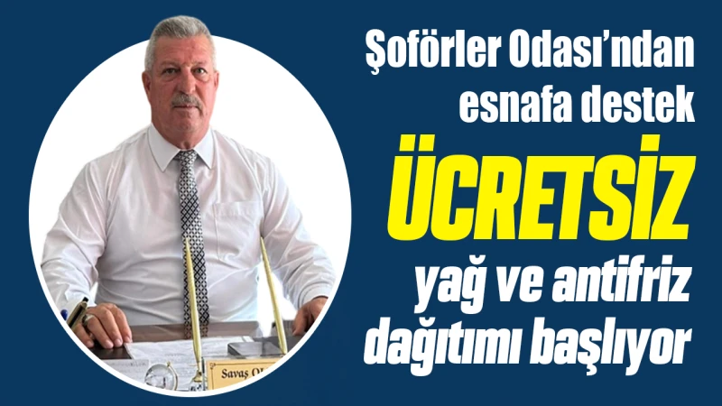 Şoförler Odası’ndan esnafa destek