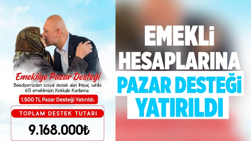 689 emekliye pazar desteği sağlandı