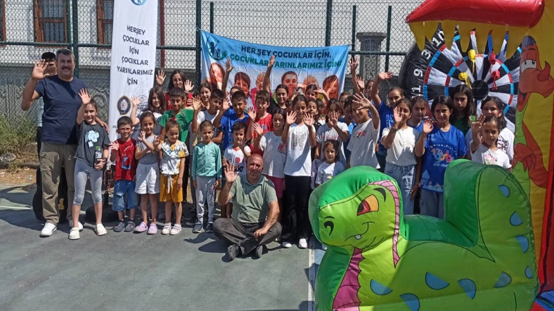 Balışeyh’te çocuklara özel şişme oyun ve eğlence parkuru