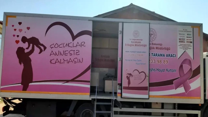 Mobil Kanser Tarama Aracı mahalle mahalle geziyor