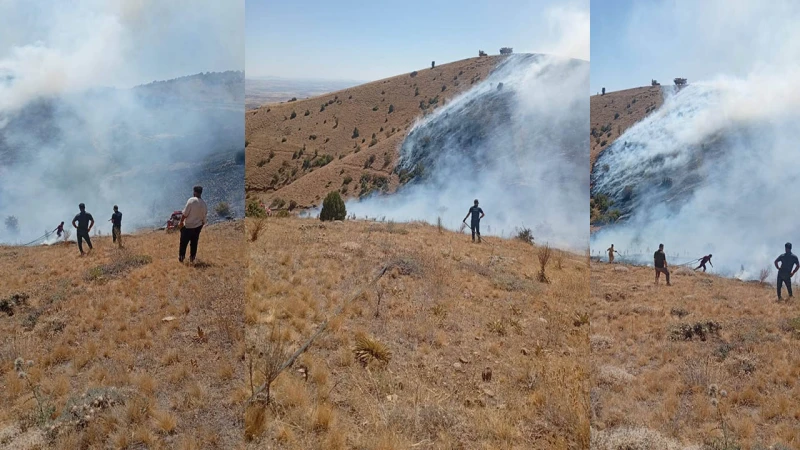 Bahşılı’da korkutan yangın söndürüldü!