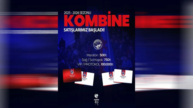 Kırıkkale FK, kombine kart satışlarını başlatıyor