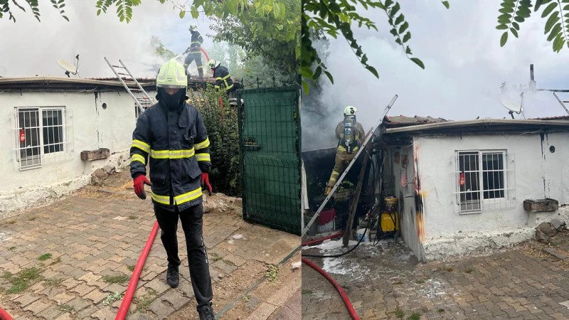 Yuva Mahallesi’nde ev yangını korkuttu!