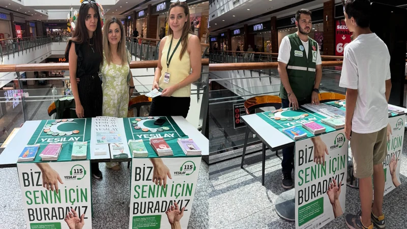 Yeşilay’dan bilgilendirme standı