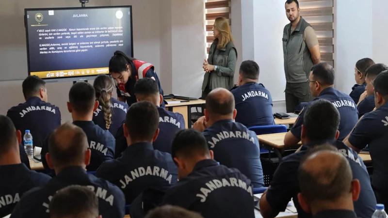 Av sezonu öncesi jandarma personeline eğitim