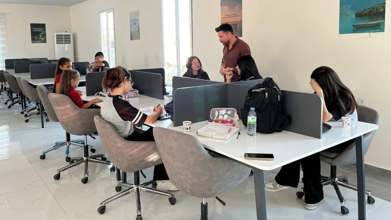 Keskin’de etüt merkezinde öğrencilere eğitim desteği