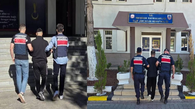 Kırıkkale’de aranan 2 şahsı jandarma yakaladı!