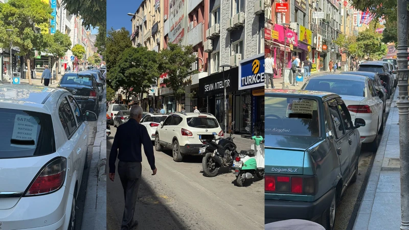 Zafer Caddesi değil, sanki ikinci el oto pazarı!