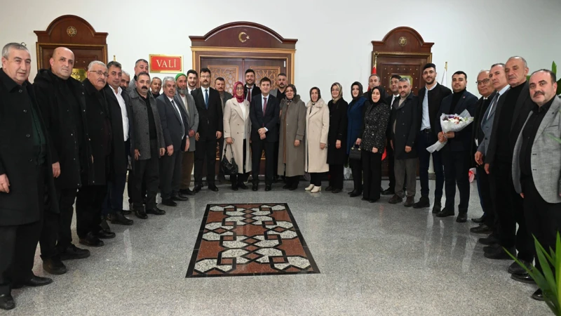 Muhtarlardan Vali Sarıibrahim’e hayırlı olsun ziyareti