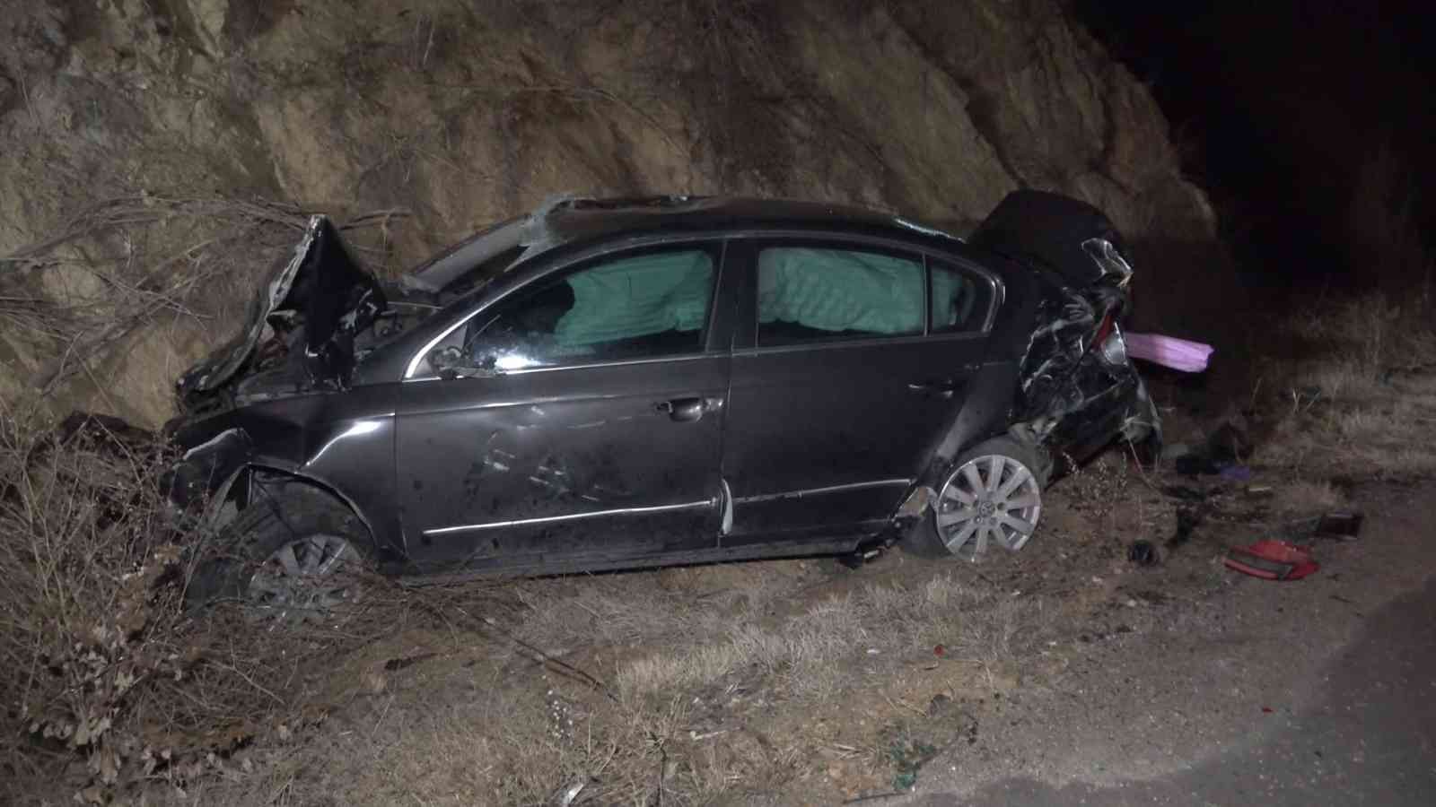 Kırıkkale'de trafik kazasında, otomobil takla attı sürücü  ağır yaralandı