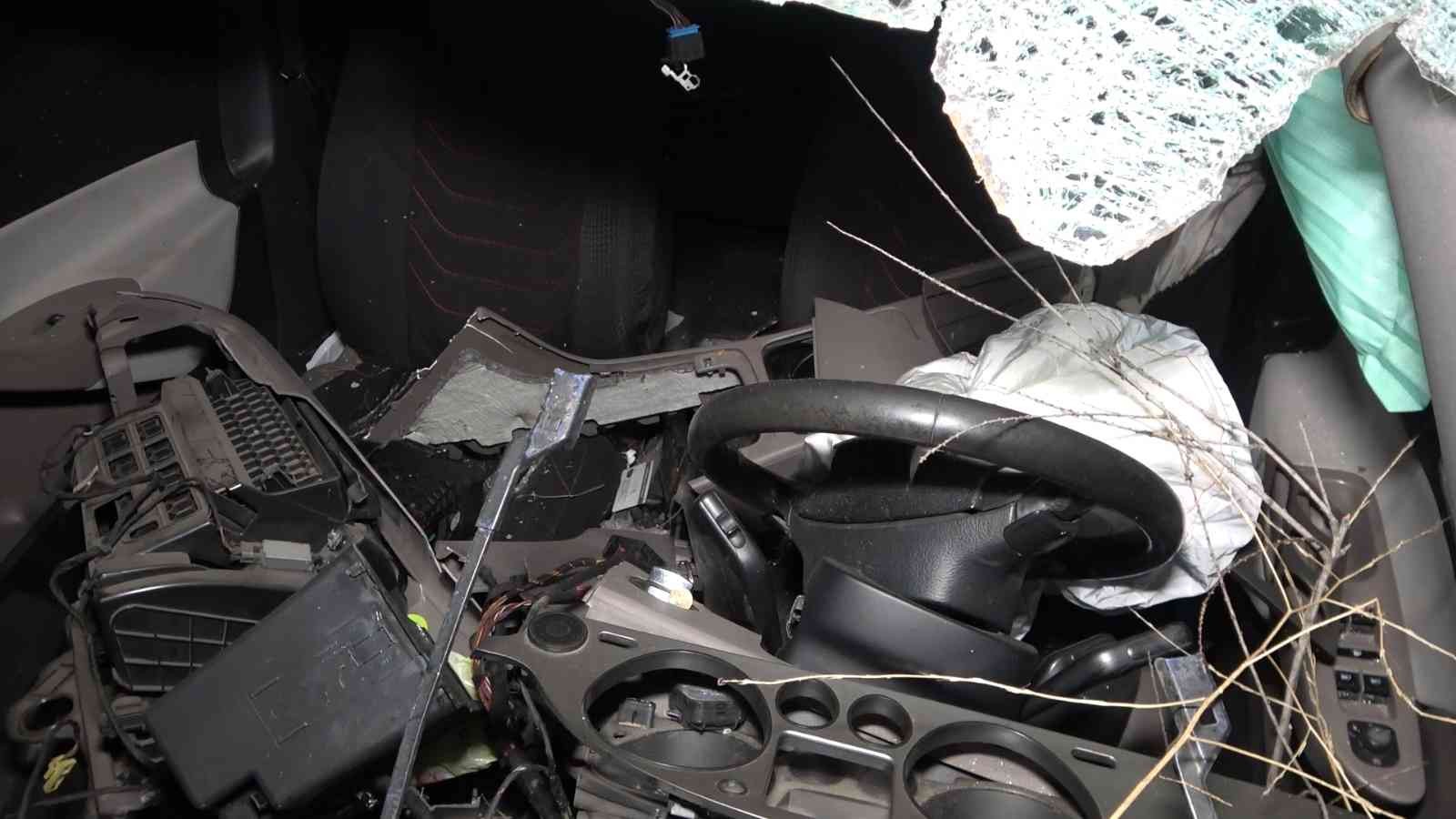 Kırıkkale'de trafik kazasında, otomobil takla attı sürücü  ağır yaralandı
