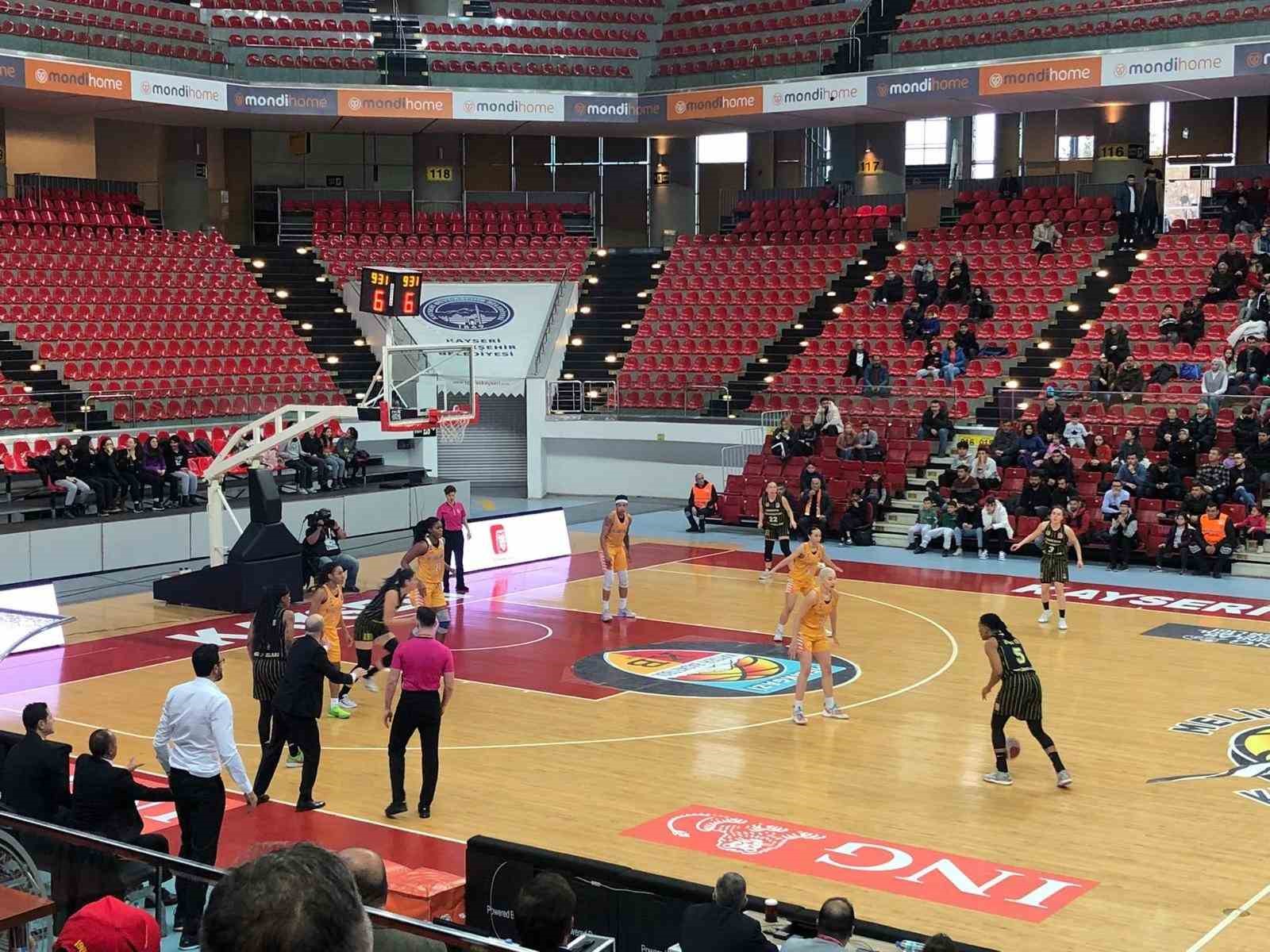 TKBL: Melikgazi Kayseri Basketbol: 76 - Çankaya Üniversitesi:66