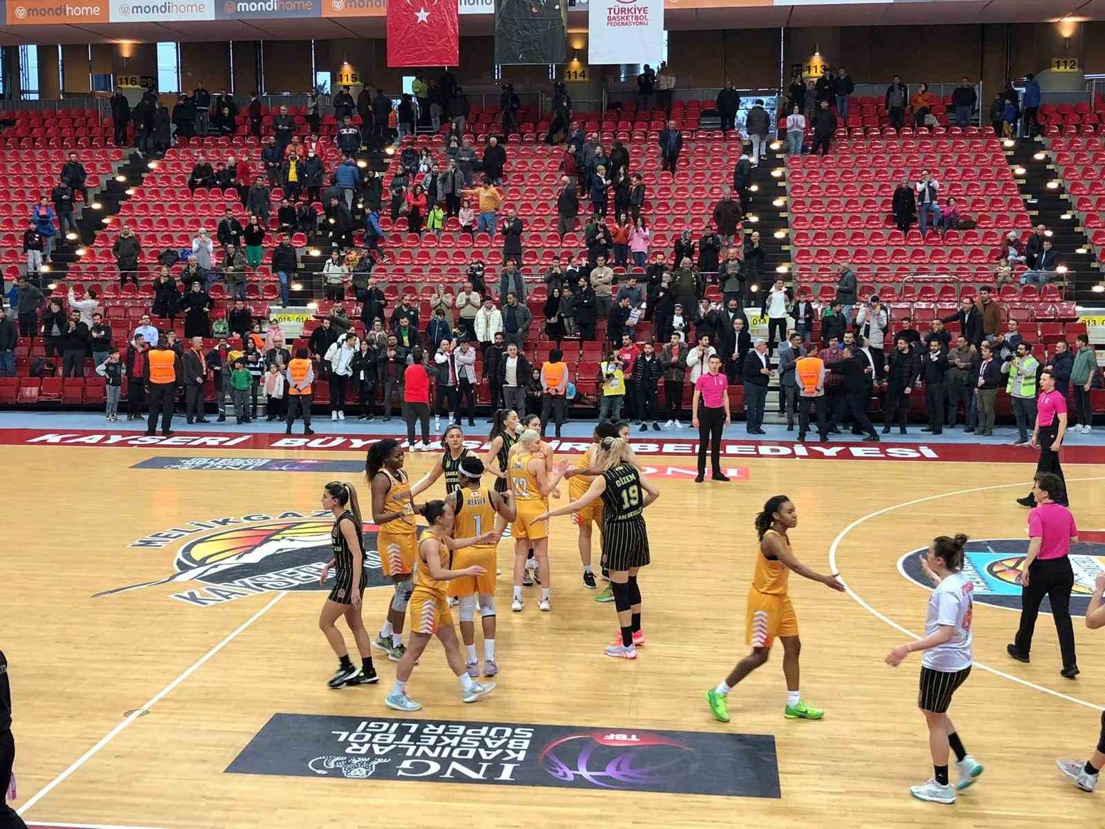 TKBL: Melikgazi Kayseri Basketbol: 76 - Çankaya Üniversitesi:66