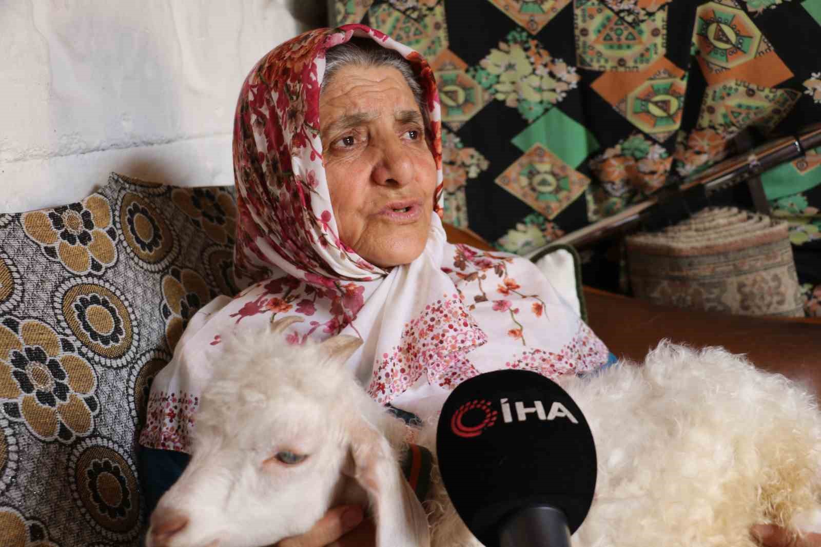 Kuzusuna bebek gibi bakıyor, yanından hiç ayırmıyor