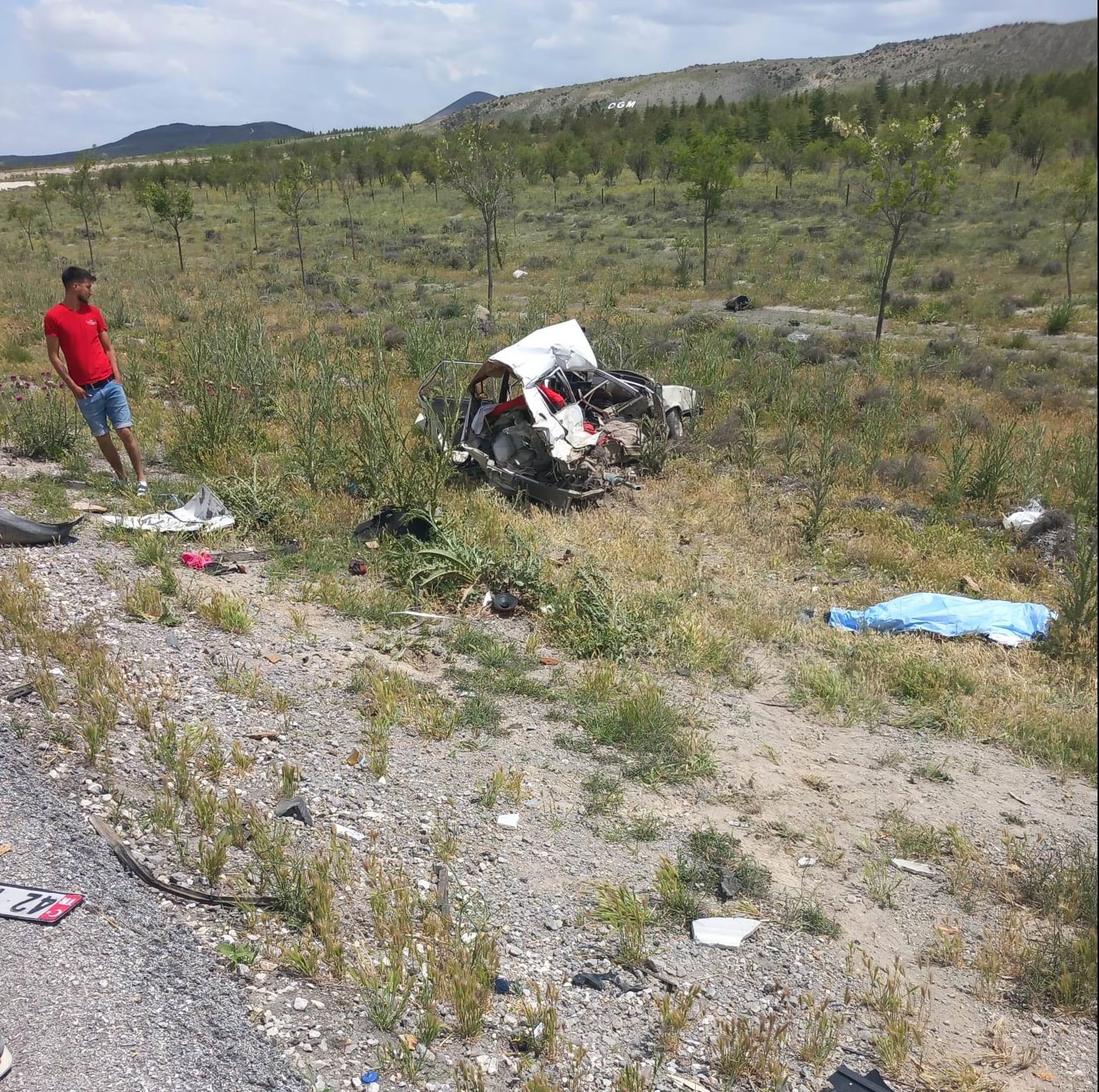 Konya’da otomobil tıra çarptı: 1 ölü