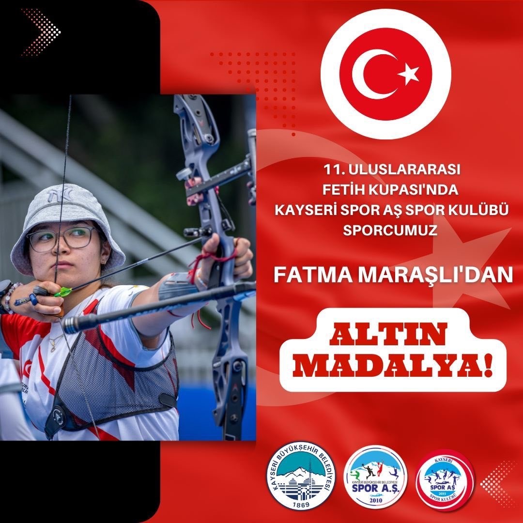 Fatma Maraşlı altın madalyanın sahibi oldu