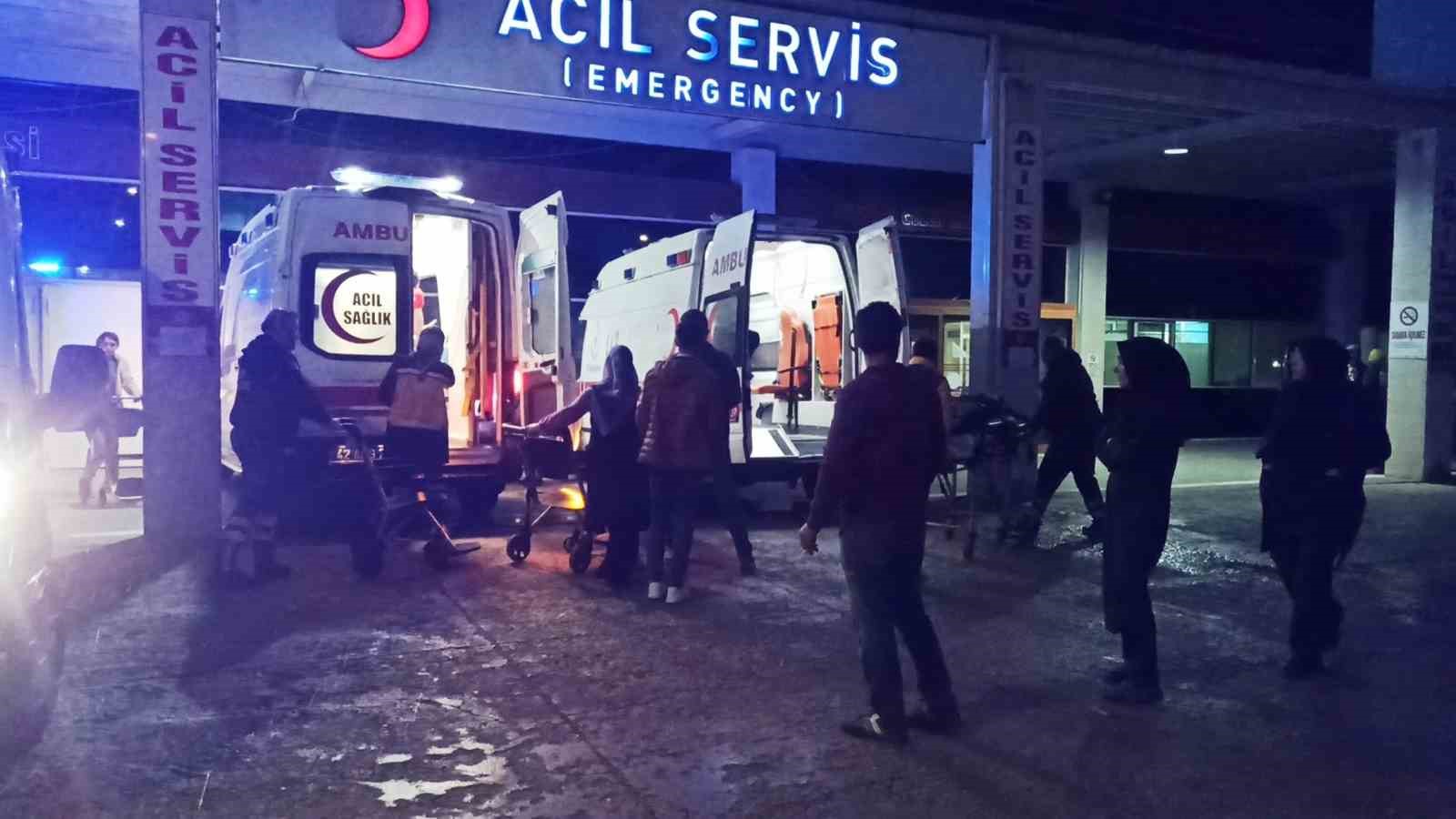 Konya’da iki otomobil çarpıştı: 7 yaralı