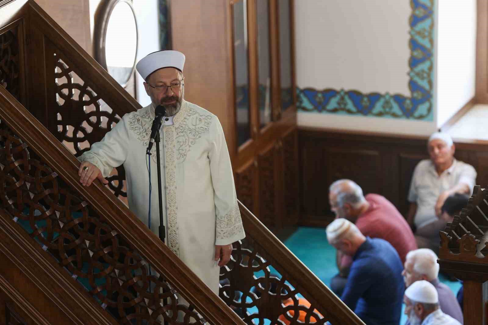 Diyanet İşleri Başkanı Erbaş’tan cuma hutbesinde 15 Temmuz vurgusu