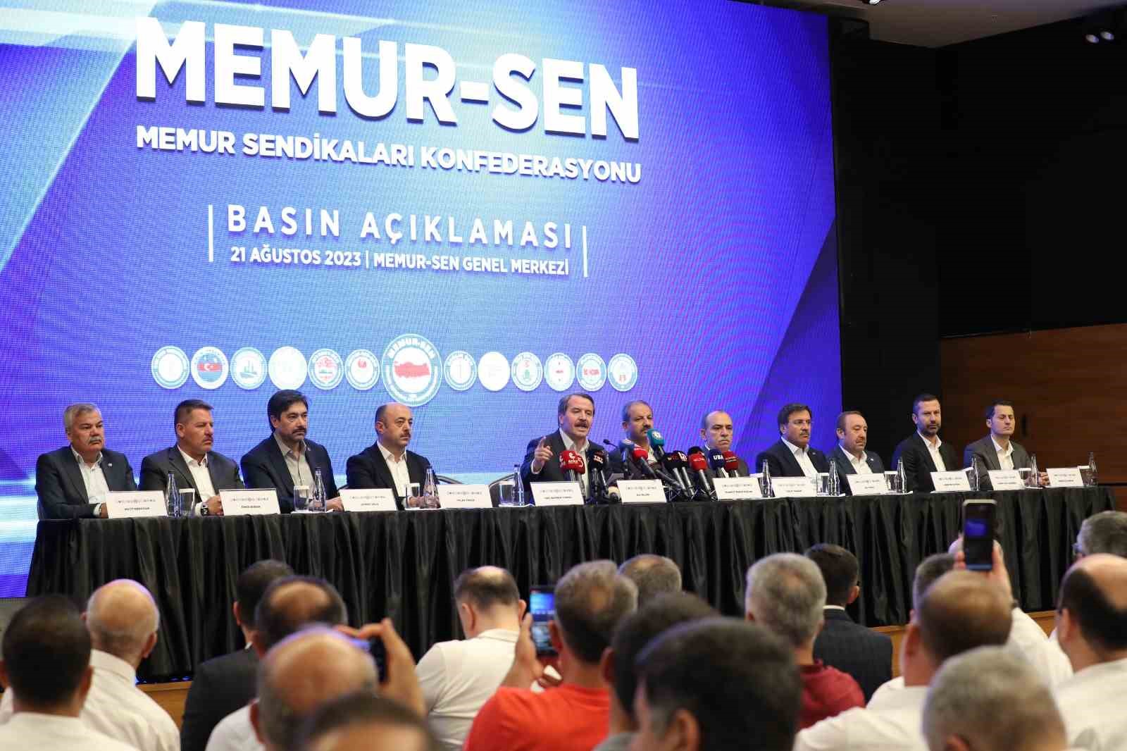 Memur-Sen Genel Başkanı Yalçın: "Yüzdelik zamda iyileştirici bir irade, refah payında ise olumlu bir adım bekliyoruz"