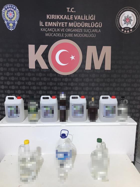 Kırıkkale’de kaçak sigara ve alkol operasyonu: 4 gözaltı