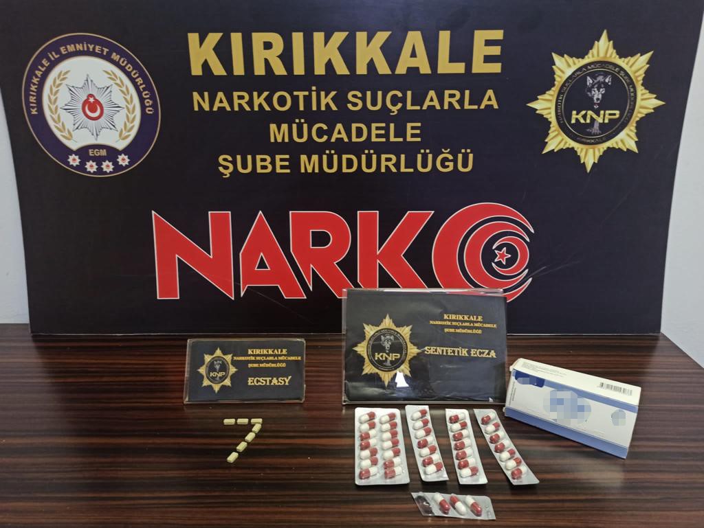 Kırıkkale’de uyuşturucu madde ile yakalanan şahıs tutuklandı