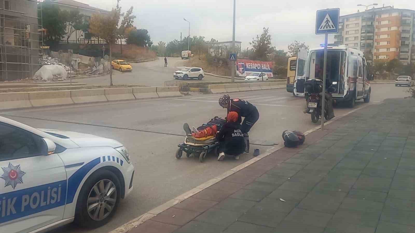 Kırıkkale’de motosiklet devrildi: 1 yaralı