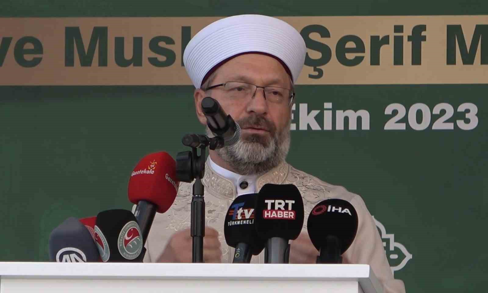 Diyanet İşleri Başkanı Erbaş, Kırıkkale İslami Değerler Külliyesi'nin açılışında konuştu