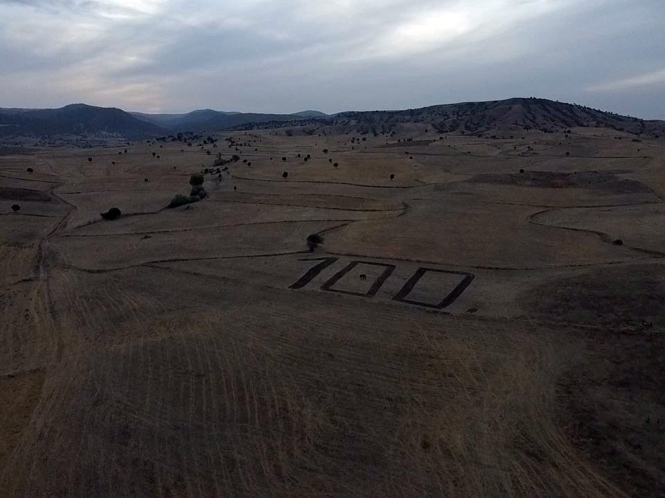 Yozgat’ta çiftçi ve doktorların 100. yıl sevdası tarlaya yansıdı