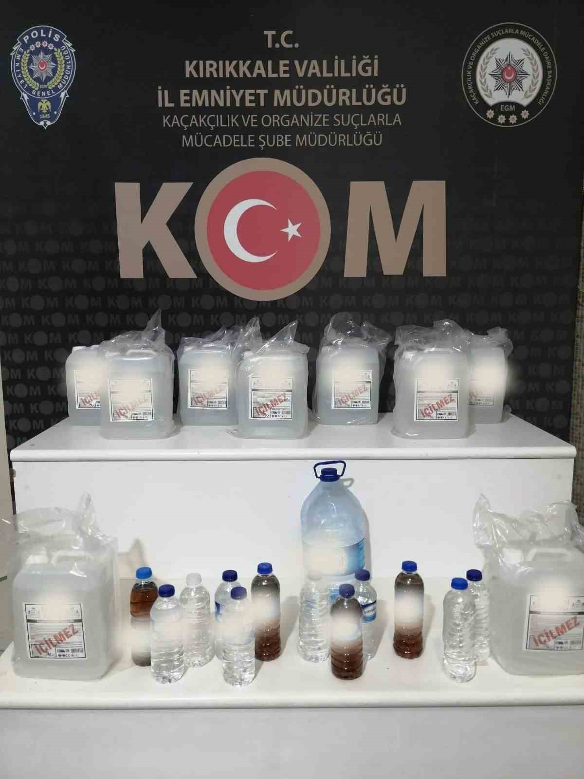 Kırıkkale’de kaçak tütün ve içki operasyonu: 11 gözaltı