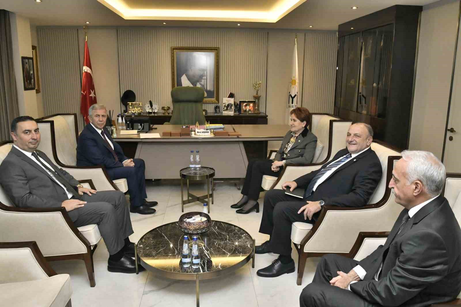 ABB Başkanı Yavaş’tan İYİ Parti lideri Akşener’e ziyaret