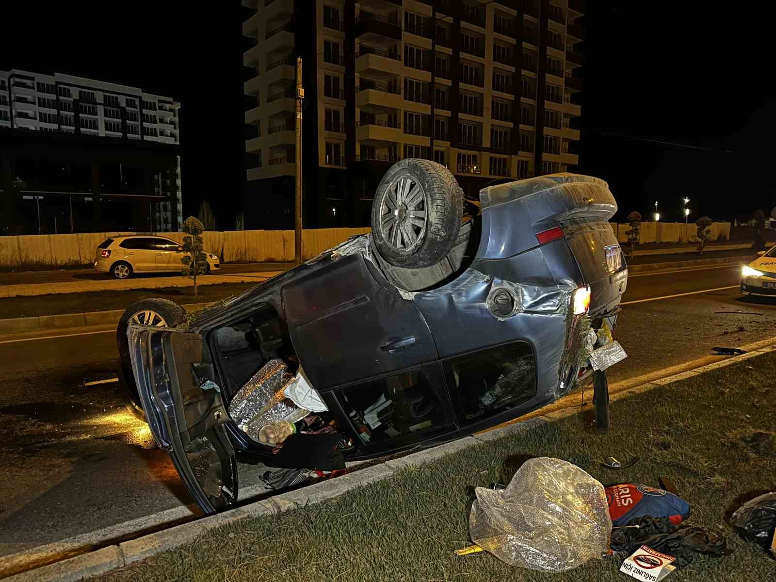 Nevşehir’de kontrolden çıkan otomobil takla attı: 1 yaralı