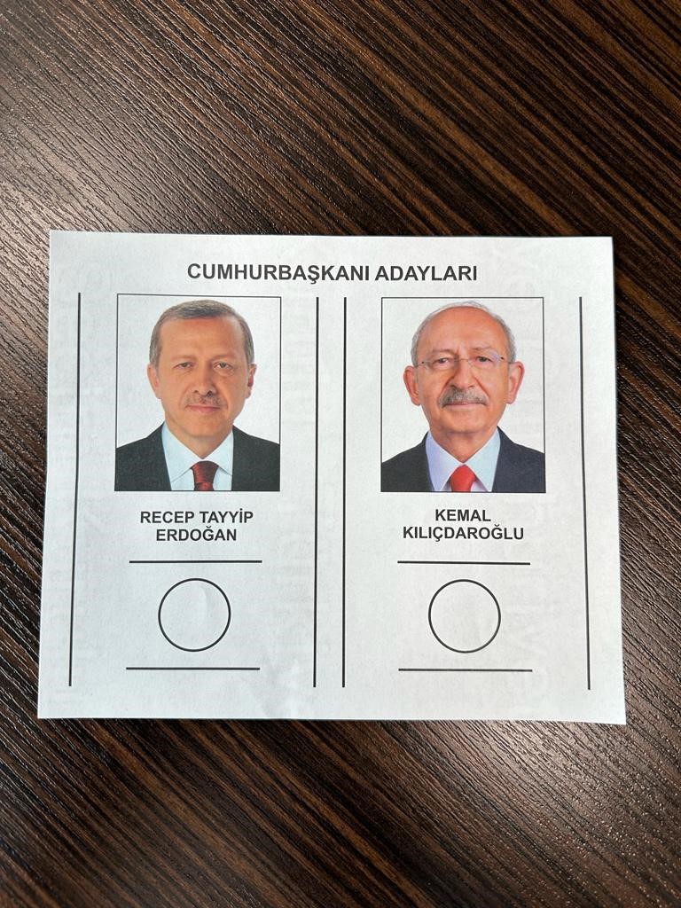 İşte ikinci turda kullanılacak oy pusulasının örneği