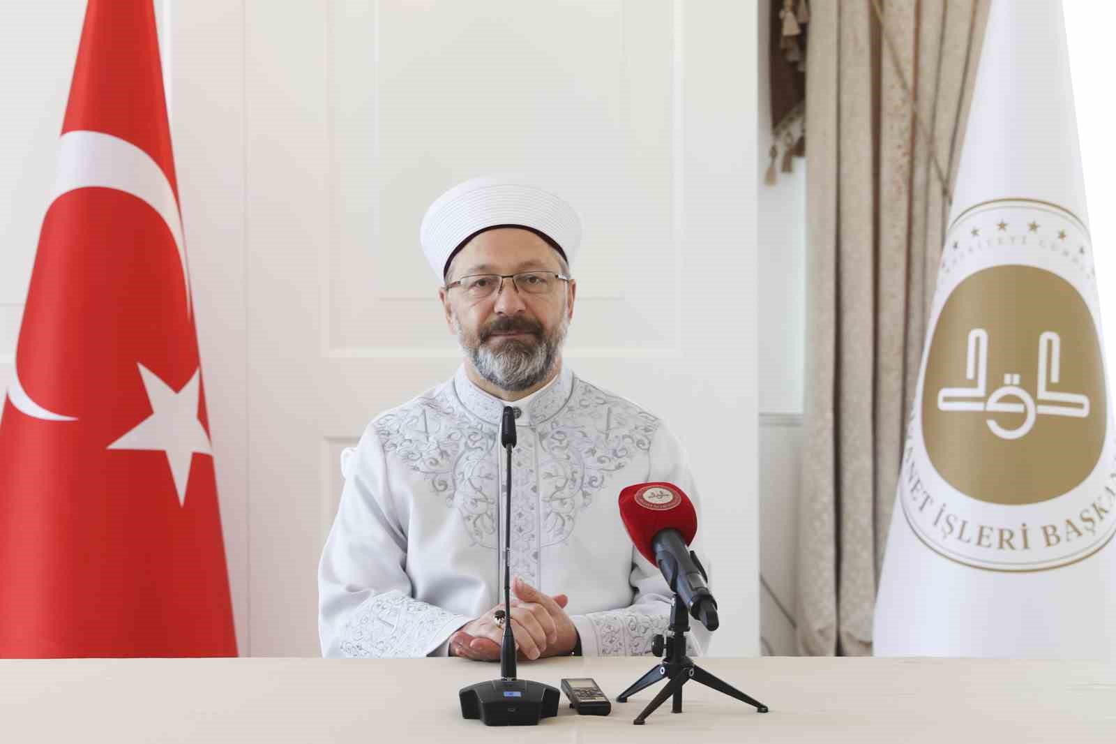 Diyanet İşleri Başkanı Erbaş: “Kurban yardımlarında deprem bölgesine ve yurt içine öncelik vereceğiz”