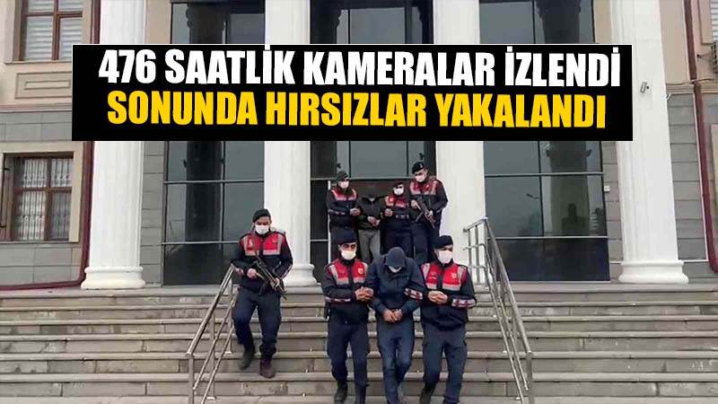 Köydeki evleri bir gecede soyan hırsızlar yakalandı: 476 saatlik kamera görüntüsü incelendi