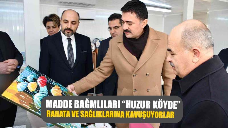 Madde bağımlıları bu köyde tedavi ediliyor