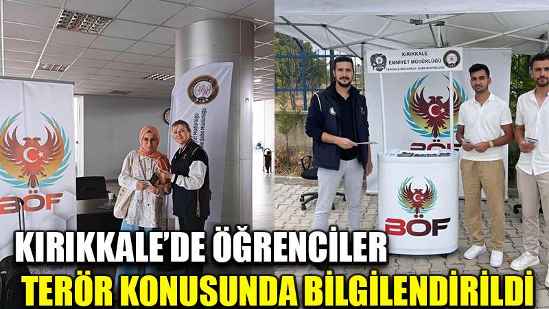 Kırıkkale’de öğrenciler terör konusunda bilgilendirildi