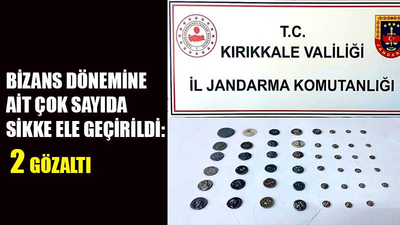 Bizans dönemine ait çok sayıda sikke ele geçirildi: 2 gözaltı