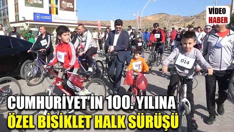 Cumhuriyet’in 100. yılına özel bisiklet halk sürüşü