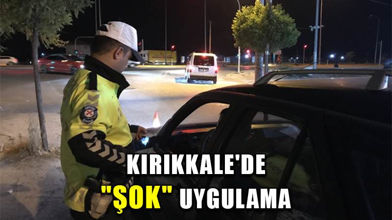 Kırıkkale'de "şok" uygulama: 9 şüpheliye gözaltı