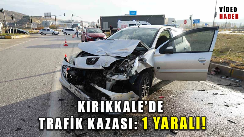 Ticari taksi ile otomobil çarpıştı: 1 yaralı