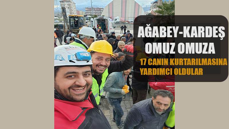 Ağabey-kardeş omuz omuza 17 canın kurtarılmasına yardımcı oldu