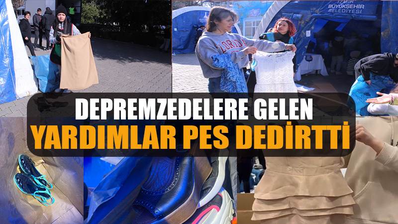 Depremzedelere yollanan bazı eşyalar çileden çıkardı