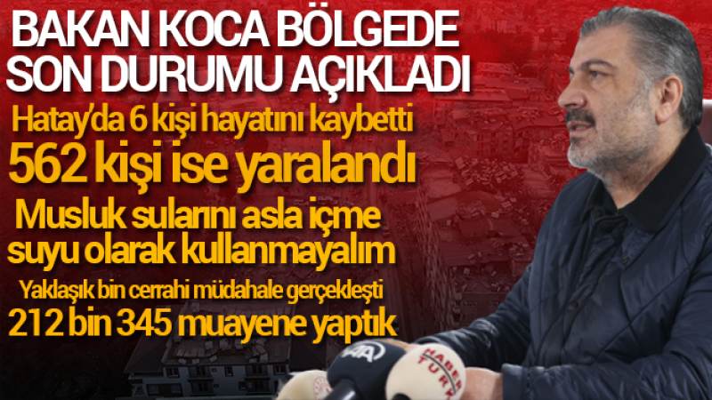 Bakan Koca: 'Musluk sularını asla içme suyu olarak kullanmayalım'