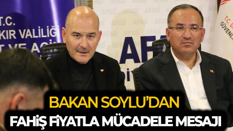 Bakan Soylu: 'Fahiş fiyatlarla milletimizin canını acıtanların peşindeyiz, bunu da yanlarına bırakmayacağız'